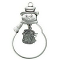 Frosty Ornament w/Screened Charm